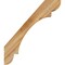 Ekena Millwork 6"W x 28"D x 32"H Olympic Rough Sawn Knee Brace, Western Red Cedar BRC06X28X32OLY00RWR - alternate 4
